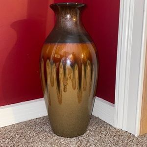 Warm Brown and Orange Vase!